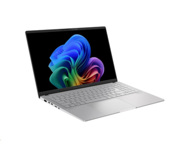 ASUS NTB Vivobook S 15 OLED (S5507QA-OLED001W), X1E 78 100, 15.6" 2880 x 1620, 32GB, 1TB SSD, Adreno, Win11 Home, Silver