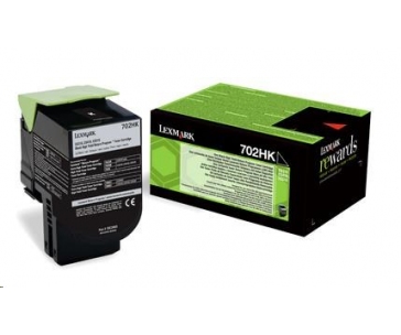 LEXMARK černý toner 702HK pro: CS310/410/510, z programu Lexmark Return (4 000 stran)