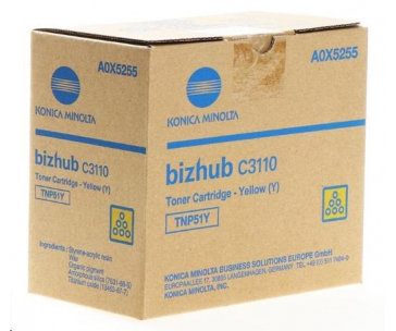 Minolta Toner TNP-51Y, žlutý do bizhub C3110 (5k)