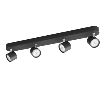 PHILIPS bodové světlo STAR bar/tube black 4x4.5W SELV Dim - černá