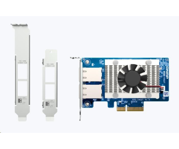 QNAP QXG-10G2T síťová rozšiřující dvouportová karta 10GbE pro PC a NAS (2x10GbE)