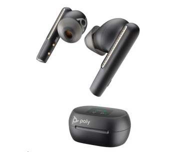 Poly Voyager Free 60+ MS Teams bluetooth headset, BT700 USB-A adaptér, dotykové nabíjecí pouzdro, černá