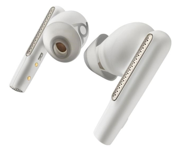 Poly Voyager Free 60 MS Teams bluetooth headset, BT700 USB-C adaptér, nabíjecí pouzdro, bílá