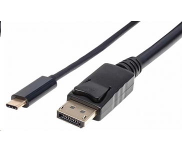 Manhattan kabel USB-C na DisplayPort, 2m, černá