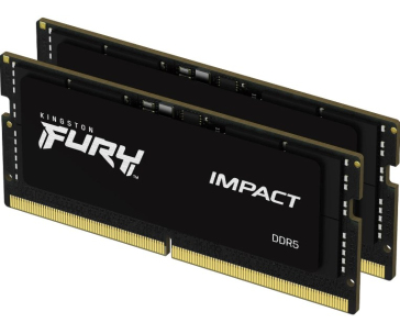 BAZAR KINGSTON SODIMM DDR5 64GB (Kit of 2) 4800MT/s CL38 FURY Impact (ROZBALENO, PLNÁ ZÁRUKA)