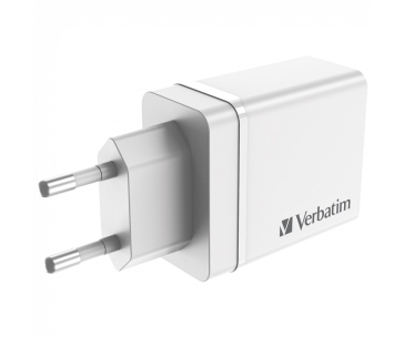 VERBATIM Univerzální adaptér CHR-30EU2, 30W, 1x USB-C, 3x USB bílá