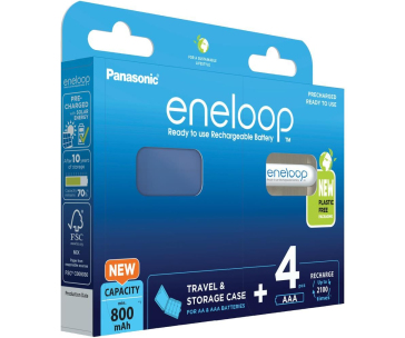 PANASONIC HR03 AAA 4MCCE/4BE ENELOOP CASE N, 800 mAh (Blistr 4ks)