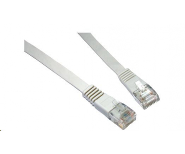 Solarix Patch kabel plochý CAT6 UTP LSOH 5m šedý non-snag-proof C6-111GY-5MB