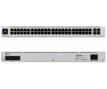 UBNT UniFi Switch USW-Pro-48-POE Gen2[48xGigabit, 600W PoE+ 802.3at/af/bt, 4xSFP+, 176Gbps]