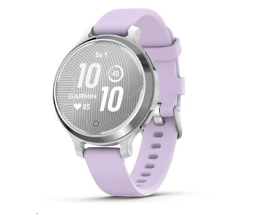 Garmin Lily® 2 Active, Silver / Purple Jasmine Silicone Band