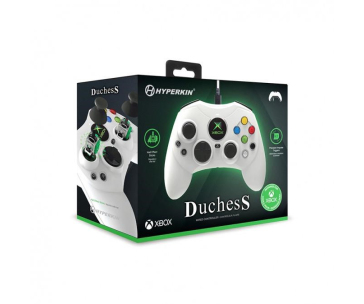 Hyperkin Duchess Wired Controller for Xbox Series|One/Win 11|10 (White) Licensed by Xbox