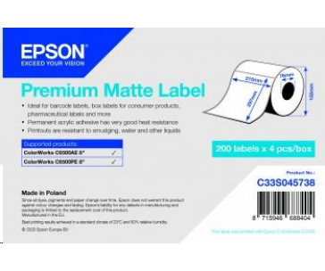 Epson label roll, normal paper, 210x297mm