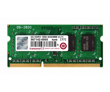 TRANSCEND SODIMM DDR3 2GB 1600MHz 1Rx8 CL11