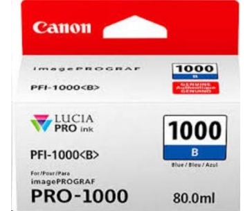 Canon CARTRIDGE PFI-1000B modrá pro ImagePROGRAF PRO-1000 (545 str.)