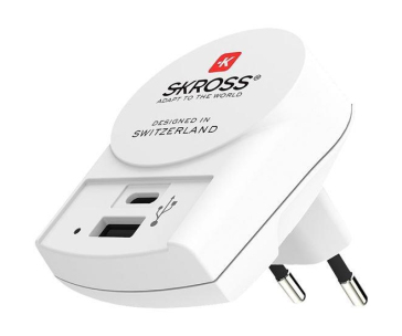 SKROSS USB A+C nabíjecí adaptér EU, 27W, typ C