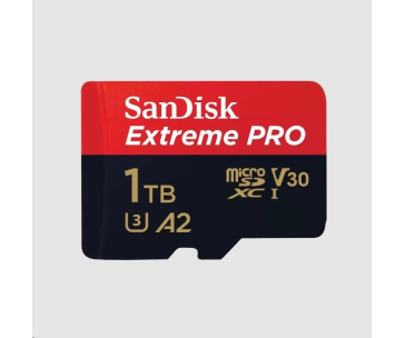 SanDisk micro SDXC karta 1TB Extreme PRO (200 MB/s Class 10, UHS-I U3 V30) + adaptér