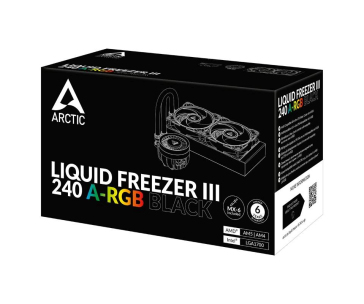 ARCTIC Vodní chladič Liquid Freezer III 240 ARGB, 2x120mm, AM5, LGA1851, černá