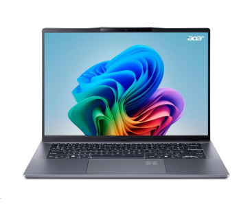 ACER NTB Swift Go 14 AI (SFG14-01-X2KK),Snapdragon XPlus X1P,14.5"WUXGA,16GB,1024GB SSD,Qualcomm Adreno,Win11H,Gray