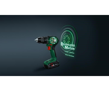 BOSCH UniversalDrill 18V-60 akumulátorový vrtací šroubovák, 60 Nm, 13mm rychloupínací sklíčidlo, 1x akumulátor PBA 18V 2