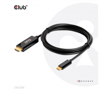 Club3D aktivní kabel HDMI na USB-C, 4K60Hz, 1.8m, M/M