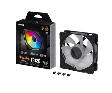 ASUS ventilátor TUF GAMING TR120 ARGB Reverse, 1x120mm, černá