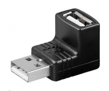 PremiumCord USB redukce A-A, Male/Female 90°