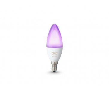 PHILIPS Hue White and Color Ambience, žárovka svíčková 6W E14 B39 DIM ZB+BT