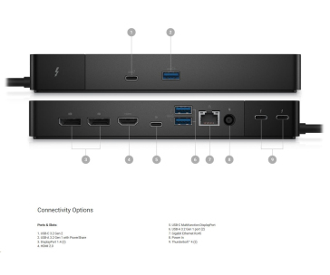 DELL Thunderbolt Dock WD22TB4, 180W