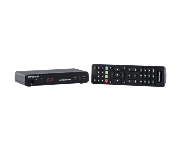 Orava DVB-30 digitální pozemní přijímač DVB-T2, HD, HEVC, PVR, paměť pro 500 programů, SCART, HDMI, ethernet, černá