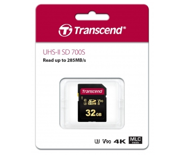 TRANSCEND SDHC karta 32GB 700S, UHS-II U3 Class 10 (R:285/W:180 MB/s)