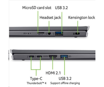 ACER NTB Swift Go 16 (SFG16-72-970B), Core Ultra 9 185H,16" 3200x2000,32GB,1TB SSD,Intel Arc,W11H,Steel Gray