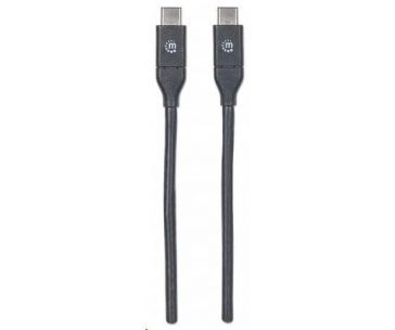 MANHATTAN USB 3.1 Gen2 Cable, Type-C Male / Type-C Male, 1m (3 ft.), 3A, Black