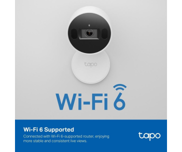 TP-Link Tapo C125 domácí/indoor kamera (4MP, 2K QHD 1440p, WiFi, IR 10m, microSD)