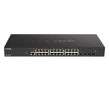 D-Link DXS-1210-28T Smart Managed 10G Switch 24x 10GBase-T ports, 4x 10G/25G SFP28 ports