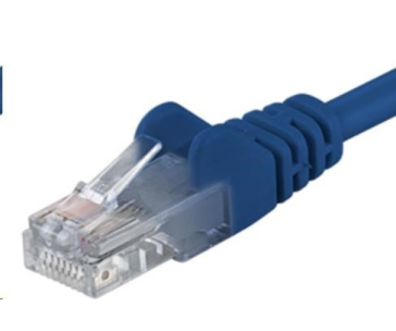 PremiumCord Patch kabel UTP RJ45-RJ45 CAT6 0.5m modrá