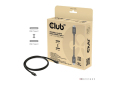 Club3D Kabel USB4 v2 Typ-C, 80Gbps, Certifikovaný kabel, 4K540Hz, 16K60Hz, PD 240W, 1m