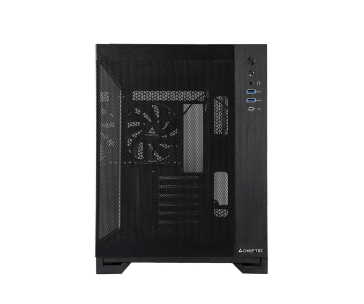 CHIEFTEC skříň VISIO AIR, ATX, 1x USB-C 3.2, 2x USB 3.0, 3x 140mm Fan, černá