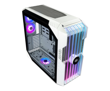 Cooler Master case HAF 700 EVO Big-Tower, ARGB, bez zdroje, 3x 120mm ARGB Fan, 2x 200mm ARGB Fan, bílá