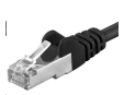 PREMIUMCORD Patch kabel CAT6a S-FTP, RJ45-RJ45, AWG 26/7 1,5m černá