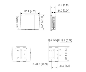 Dahua IPC-HUM8441-E2, IP kamera, Pinhole, Řídící jednotka