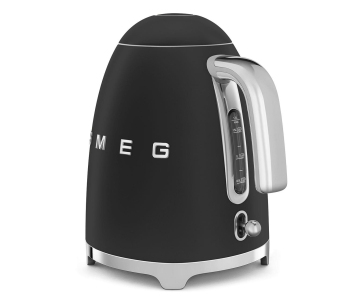 Smeg KLF03BLMEU, rychlovarná konvice, 1,7 l, (7 šálků), 2400 W, styl 50. let, matná černá