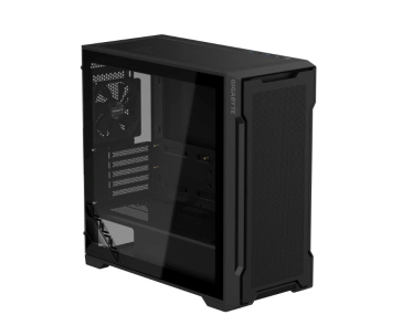 GIGABYTE PC Skříň GB-C102G, Mid Tower, 2x USB3.0, Průhledná bočnice, 2x 120mm Fan, černá