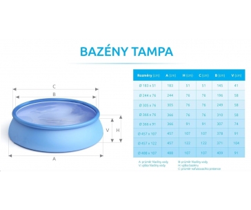 Intex bazén Tampa 3,05x0,76 m bez příslušenství