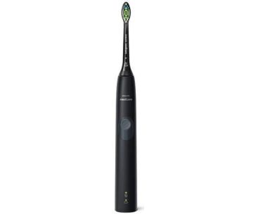 Philips Sonicare 4300 HX6800/44 sonický zubní kartáček, 1 režim, 2 intenzity, tlakový senzor, časovač, černá