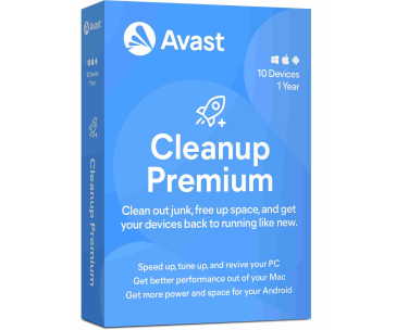 _Nová Avast Cleanup Premium Multi-Device 1 licence na 12 měsíců