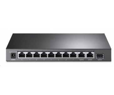 TP-Link CCTV switch TL-SL1311MP (8x100Mb/s, 2xGbE uplink, 1xSFP, 8xPoE+, 124W, fanless)