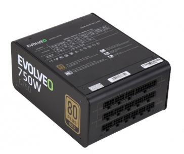 EVOLVEO G750 zdroj 750W, eff 91%, 80+ GOLD, aPFC, modulární, retail