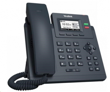 Yealink SIP-T31 IP telefon, 2,3" 132x64 grafický, 2x RJ45 10/100, 2x SIP, s adaptérem