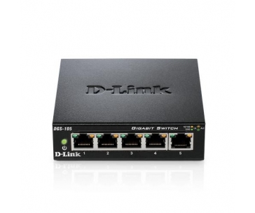 D-Link DGS-105 5-port Gigabit Metal Housing Desktop Switch