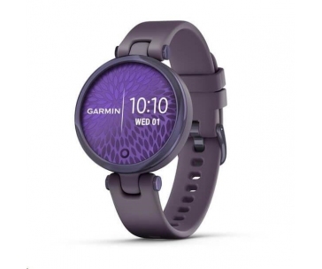 Garmin hodinky Lily Sport Midnight Orchid/Orchid Silicone Band